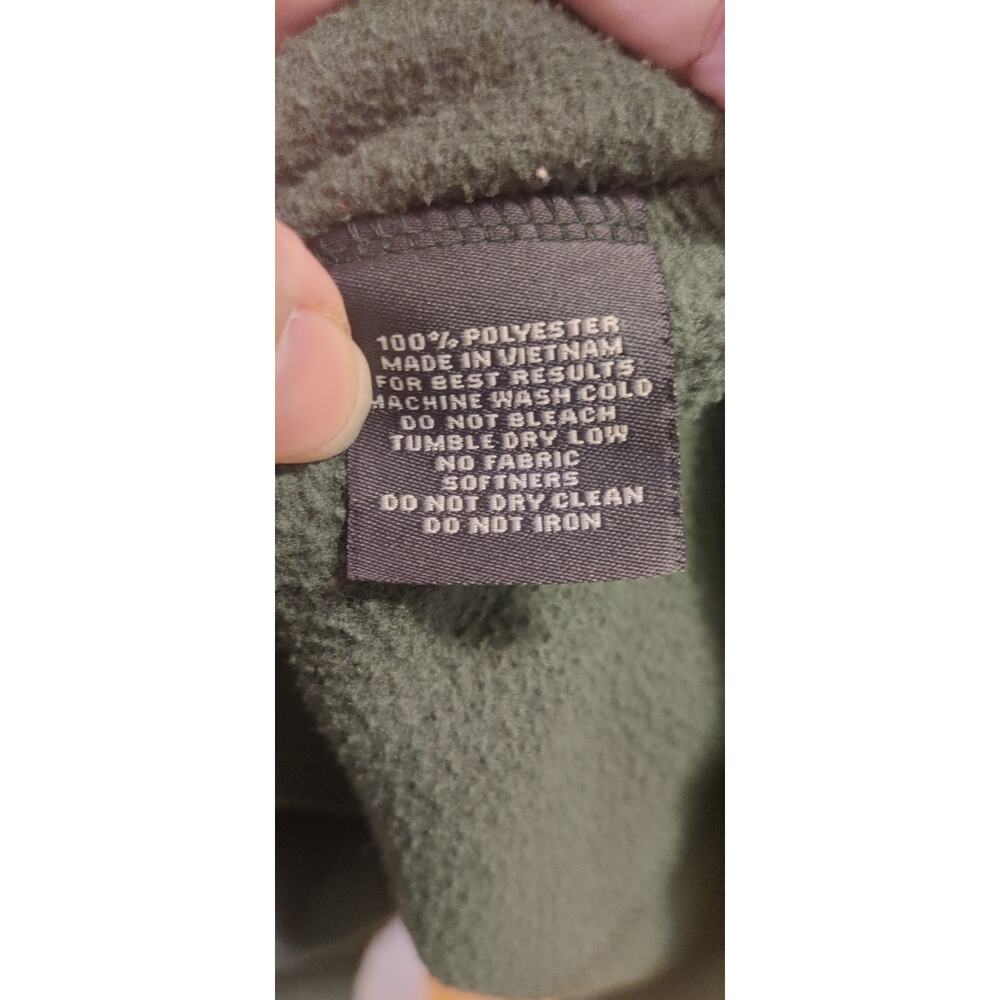 Turtleson Green Hunter Snap Pullover Sweater Flee… - image 7